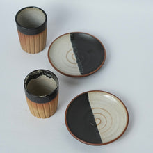 Load image into Gallery viewer, Kshitij Chai Glass & Dessert Plate Set