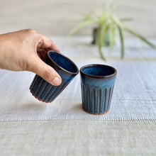 Load image into Gallery viewer, Saagar Chai Glass Blue Set of 2