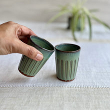 Load image into Gallery viewer, Saagar Chai Glass Green Set of 2