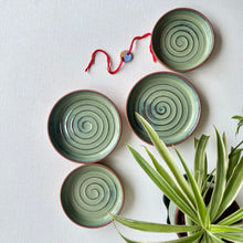 Load image into Gallery viewer, Saagar Plate Set - 2 Snack Plate & 2 Dessert Plate