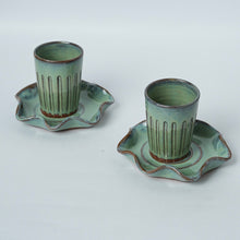Load image into Gallery viewer, Saagar Chai Glass Green Set of 2