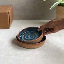 Load image into Gallery viewer, Saagar Plate Set - 1 Snack Plate & 1 Dessert Plate