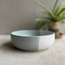 Load image into Gallery viewer, White &amp; Sage Serving Bowl
