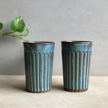 Load image into Gallery viewer, Saagar Fluted Tumbler Set of 2
