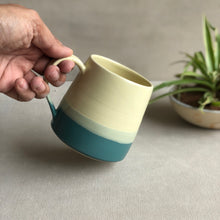 Load image into Gallery viewer, Yellow &amp; Teal Mug
