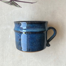 Load image into Gallery viewer, Deep Sea Blue Ridged Mug
