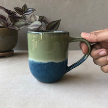 Load image into Gallery viewer, Green Blue Coffee Mug
